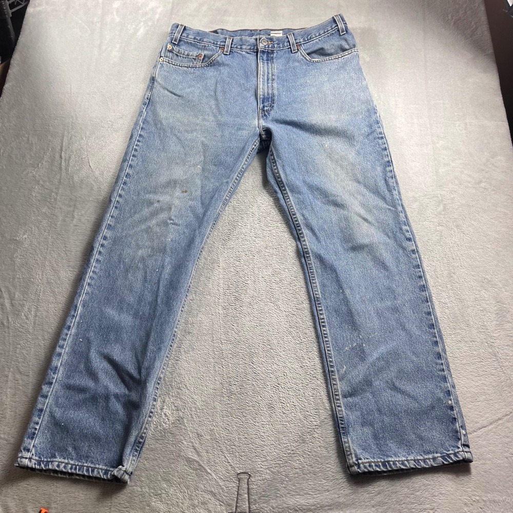 Levis 505 Vtg Mens 38x30 Made in USA Regular Fit Straight Leg Jeans Blue Denim